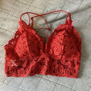 Victories secret pink bralette lacey